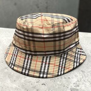 Y2K Check Plaid Bucket Hat Nova Check Style Fashion